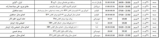 برنامه نمایندگان ایران در پارالمپیک پاریس/ شروع رقابت‌ها از ۸ شهریور