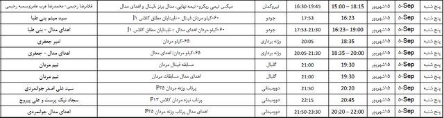 برنامه نمایندگان ایران در پارالمپیک پاریس/ شروع رقابت‌ها از ۸ شهریور