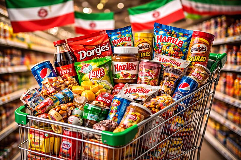 بررسی بازار محصولات غذایی خارجی در ایران